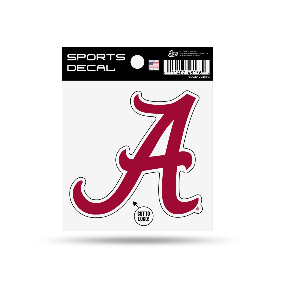 Rico Industries Ncaa Alabama Crimson Tide Primary Logo 4X4 Decal 767345649294