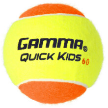 GAMMA Quick Kids 60 Træningstennisbolde til Børn & Begyndere, Lavkompressionskerne