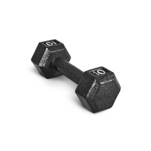CAP Barbell Gietijzeren Hex Dumbbell, Zwart, Enkel, 20 lb