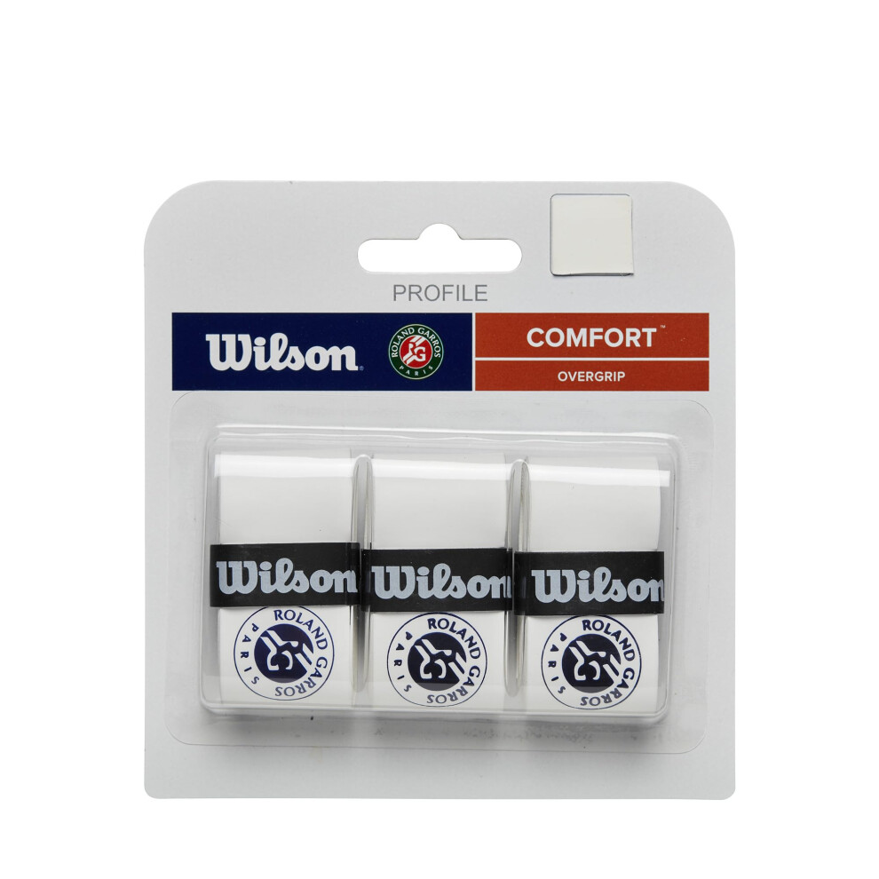 New Wilson Roland-Garros Tennis Overgrip - 3 Pack, /Navy White Wr84426010