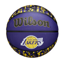 Wilson NBA Team Graffiti Basketball - Los Angeles Lakers, Size 7-29.5"