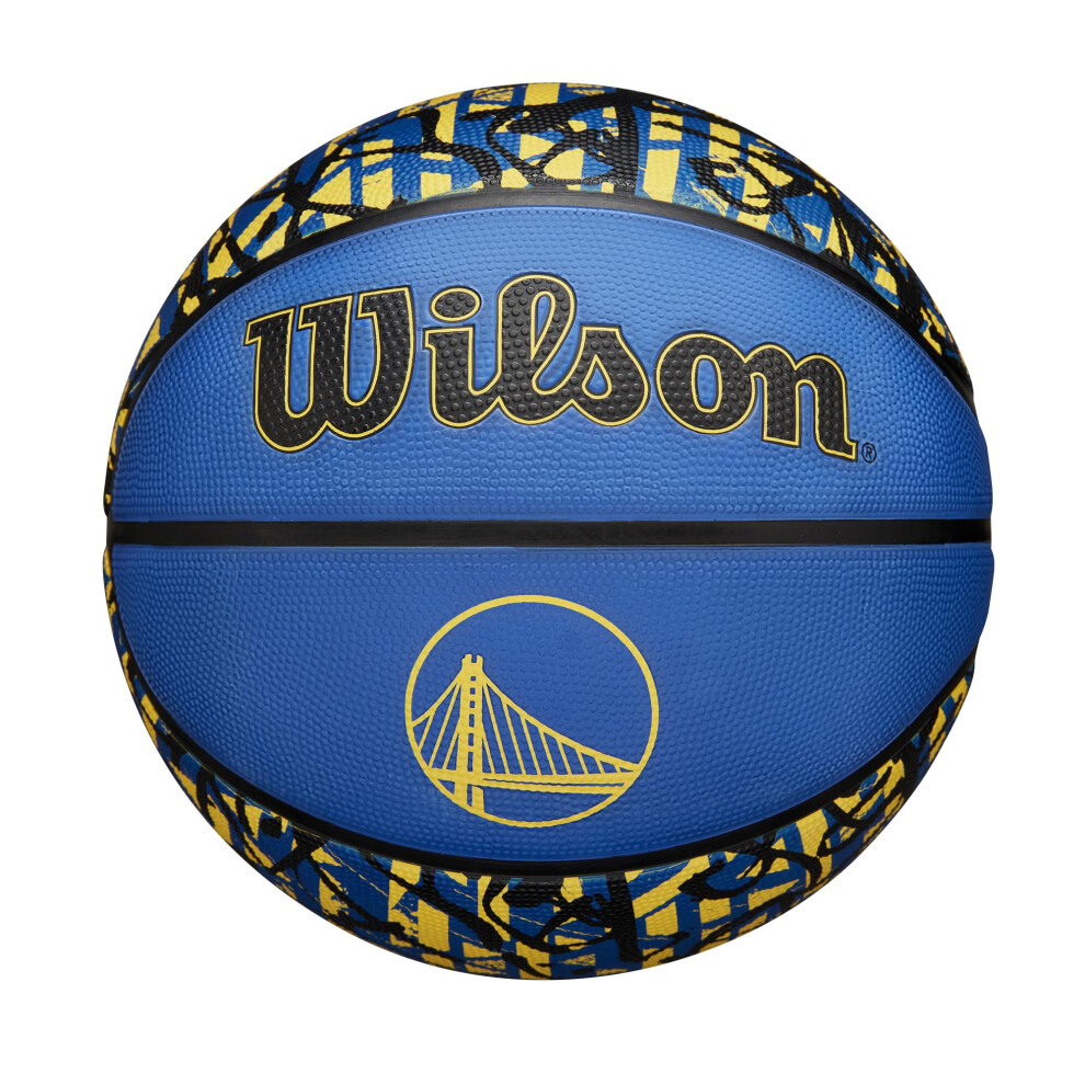 Photos - Basketball Wilson NBA Team Graffiti  - Golden State Warriors, Size 7-29.5" 