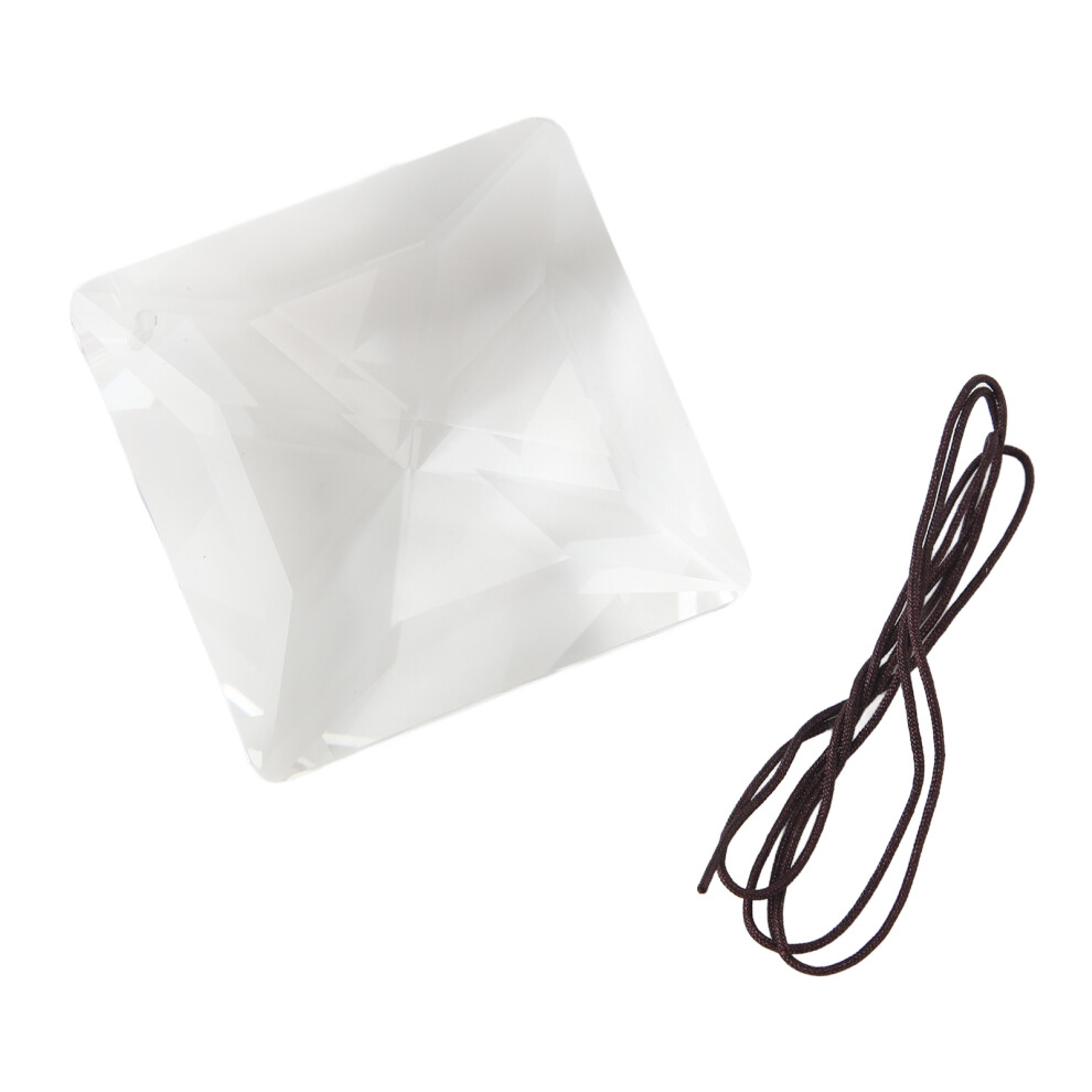Crystal Prism Suncatcher Window Ornament 63G Geometric Faceted Crystal White 4601387051478