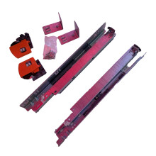Bundle - 15" BLUM Tandem Schubladenführungen mit BLUMOTION. Enthält Führungen 563H, Verriegelungen, Halterungen, Schrauben und Anleitungen.