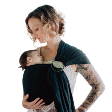 Nalakai Ring Sling Draagdoek, Zacht Linnen Baby Sling, Comfort en Stijl - Draag Je Kleintje met Liefde