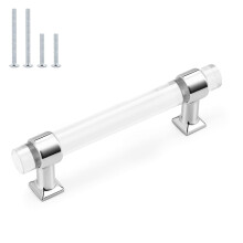 Probrico 25 Pack 3-3/4 Inch Hole Center Kasttrekken Gepolijst Chroom