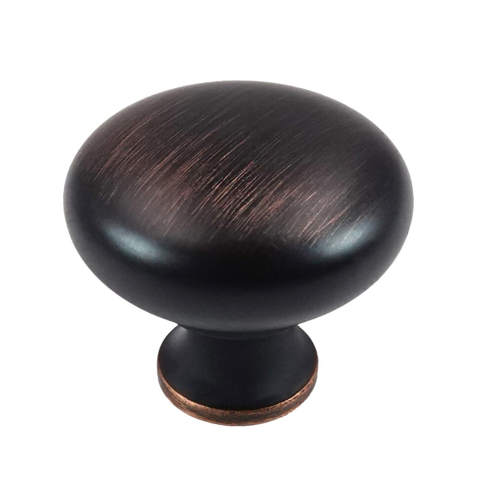 Hestia Hardware 20 Pack 1-1/4 Inch Diameter Oil Rubbed Bronze Round Zinc Cabinet Knobs For Kitchen Bathroom Dresser Drawer Pulls And Knobs Cupboard (Z 810039146293