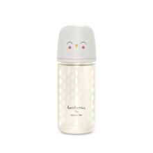 Suavinex Bonhomia Glas Fles met SX PRO Siliconen Speen, Anti Colic, 8oz, 3maanden