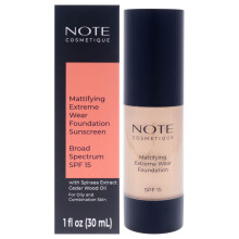 NOTE Mattifying Extreme Wear Liquid Foundation SPF 15 - Volledige Dekking voor Vette Huid - 04 Sand - 1 oz