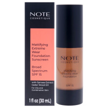 NOTE Mattifying Extreme Wear Liquid Foundation SPF 15 - Heltäckande Makeup för Fet Hy - 114 Latte - 1 oz