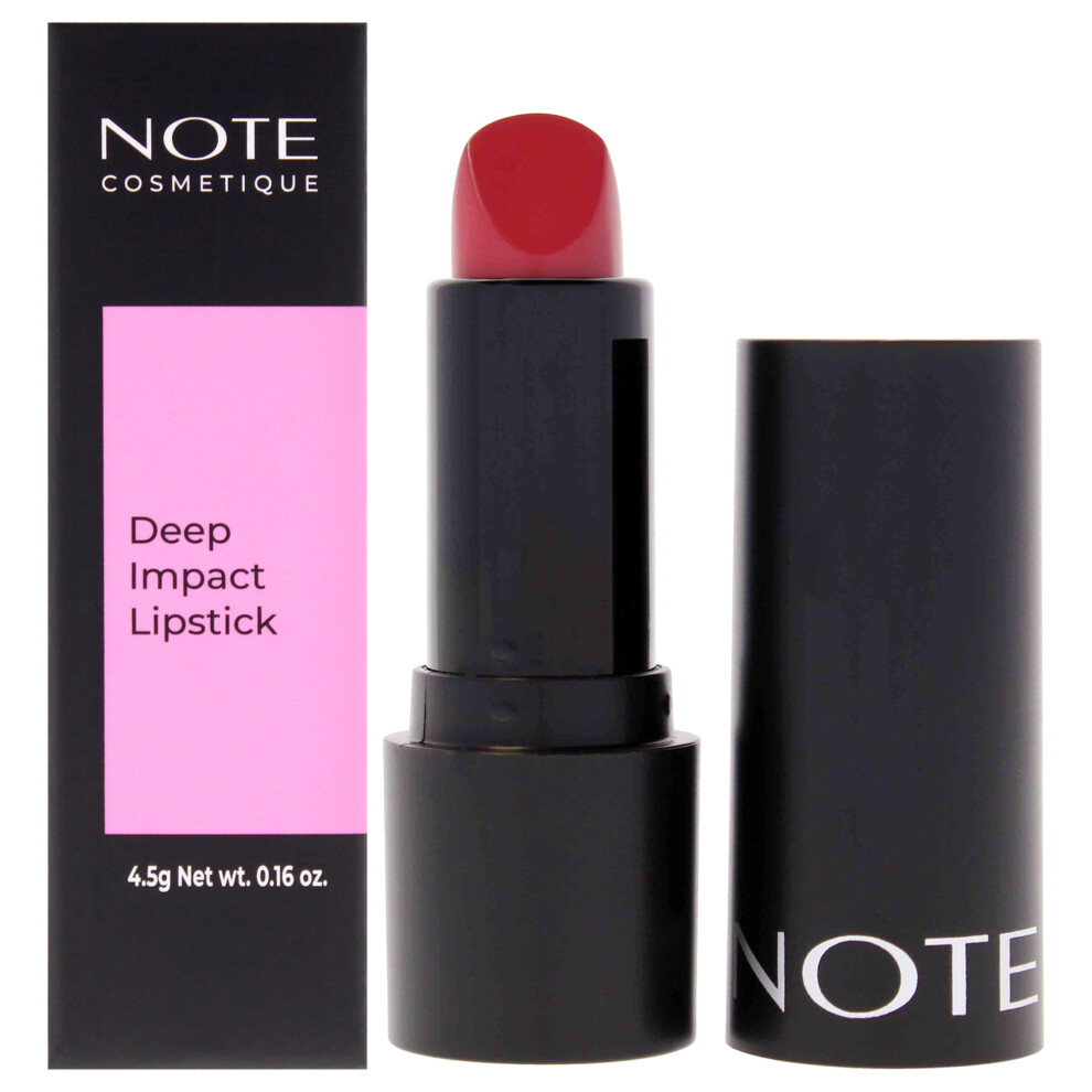 Kosmetischer Hinweis Note Cosmetique Deep Impact Lipstick - Rich Pigment High Coverage Lipstick For Women - Creamy With Vitamin E - 11 Vibrant Pink - 0.16 Oz
