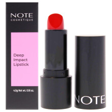 NOTE Cosmetique Deep Impact Läppstift - Rika Pigment Hög Täckning - Krämig med Vitamin E - 13 Imponerande Röd - 0,16 oz