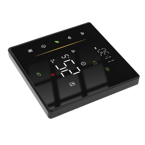 Thermostat Temperature Controller Touch Screen Programmable Smart Device With App Control Remote Access Energy Saving Mode Voice Command Compatible 2