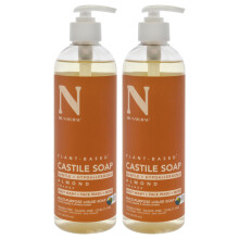 Dr. Natural Pure Castile Zeep 2pc, Amandel, 16 oz