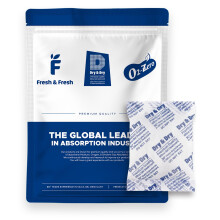 Dry & Dry 50 Gram [50 Pakker] Silica Gel Pakker, Desiccants - Genopladelige Silica Gel Pakker