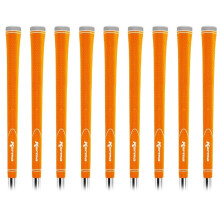 Karma Neion II Orange Golf Grips til Mænd Standard Størrelse (9 Stk. Sæt), Re Grip med Farverig Blød Gummi