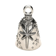 Guardian Bell North Star Geluksklok met Sleutelhanger & Zwarte Fluwelen Cadeautas | Motorbel | Loodvrij Tin |