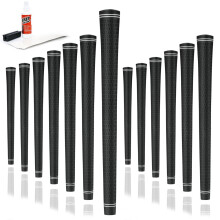Karma Revolution Jumbo (+1/16") Golf Grip Kit med Tape, Løsning, Gummivise, 13 Sorte