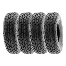 Pneus SunF 145/70-6 145/70x6 Hardpack Race Sport pour VTT/SSV, lot de 4 (6 pneus A021)