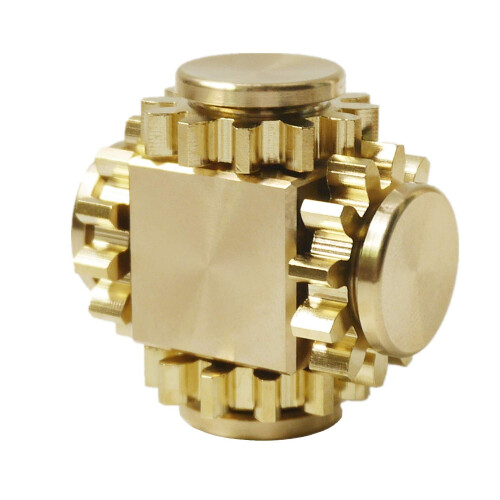 DMaos Spinner Fidget Cube, Gioco da Dito con 4 Ingranaggi in Metallo, Super Liscio e Resistente