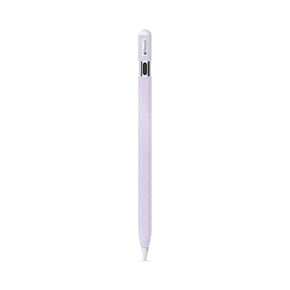 Glossy Glitter Compatible With Apple Pencil (Usb-C) - Solid - Premium 3M Vinyl Protective Wrap Decal Cover - Easy To Apply | Crafted In The Usa Lilac 198164841840