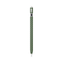 Fibre di Carbonio Compatibile con Apple Pencil (USB-C) - Verde Oliva - Pellicola Protettiva Premium 3M