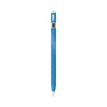 Glossy Glitter Compatible with Apple Pencil (USB-C) - Solid Blue - Premium 3M Vinyl Protective Wrap Decal Cover - Easy to Apply | Crafted in The USA b