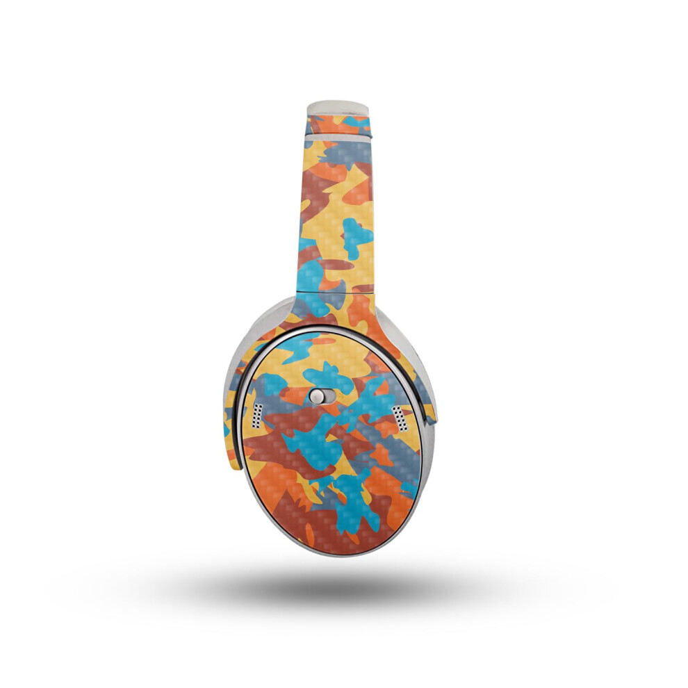 Carbon Fiber Headphone Skin Compatible With Bose Quietcomfort Headphones (2023) - Retro Camouflage - Premium 3M Vinyl Protective Wrap Decal Cover - Ea 198164719002