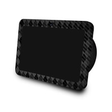 Carbon-Fiber-Haut für Amazon Echo Show 8 (3. Gen, 2023) - Schwarz Argyle - Premium 3M Vinyl Schutzfolie