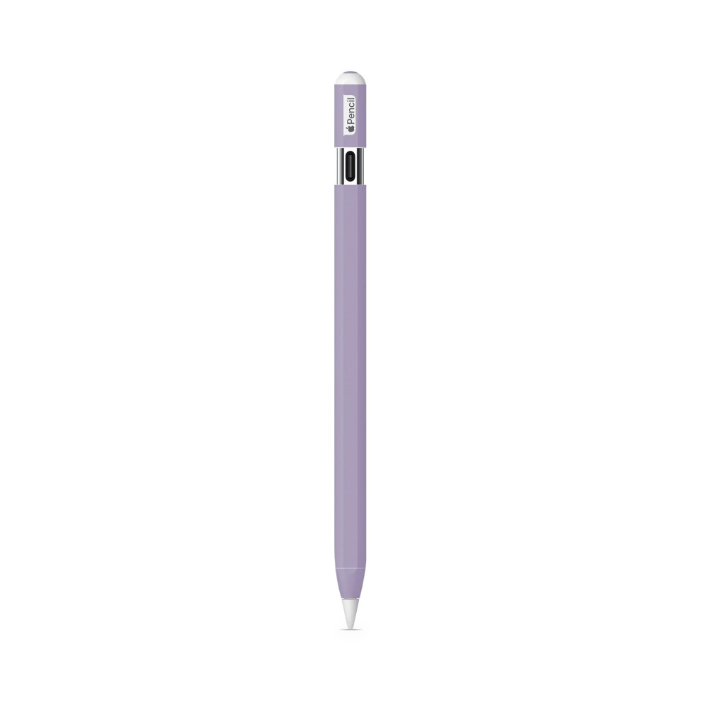 Compatible With Apple Pencil (Usb-C) - Solid - Premium 3M Vinyl Protective Wrap Decal Cover - Easy To Apply | Crafted In The Usa By Mightyski Lavender 198164841796