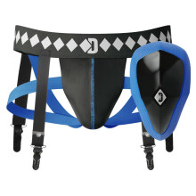 Diamond MMA 3-in-1 Hockey Garter Belt System - mit Cup, Garter und Jock - rutschfeste Schutzausrüstung