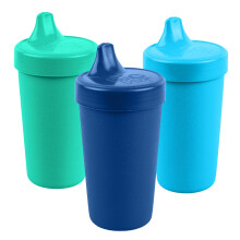 Re-Play Sippy Bekers voor Peuters - 10 Oz. Herbruikbare Lekvrije Bekers voor Kinderen, Vaatwasser/Magnetron Bestendig - Set van 3