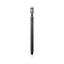 Compatible with Apple Pencil (USB-C) - Black Leather - Premium 3M Vinyl Protective Wrap Decal Cover - Easy to Apply | Crafted in The USA by MightySkin
