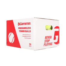 GAMMA Sports Trykløse Tennisbolde - 75 Bolde til Træning og Leg