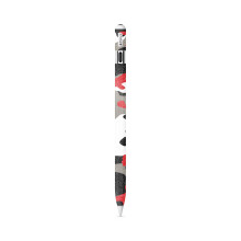 Glossy Glitter Compatible with Apple Pencil (USB-C) - Red Camo - Premium 3M Vinyl Protective Wrap Decal Cover - Easy to Apply | Crafted in The USA by
