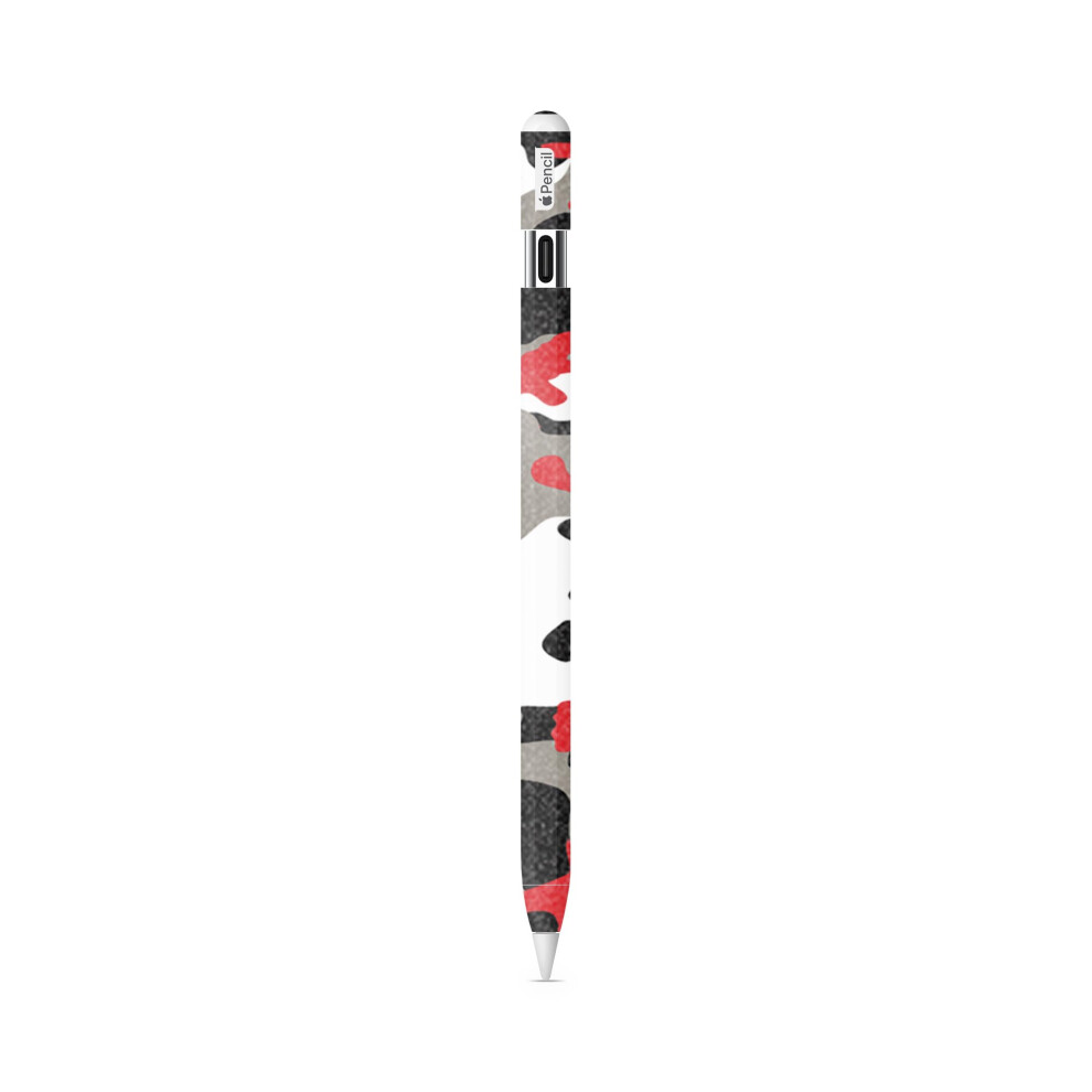 Glossy Glitter Compatible With Apple Pencil (Usb-C) - Camo - Premium 3M Vinyl Protective Wrap Decal Cover - Easy To Apply | Crafted In The Usa By Red 198164840461