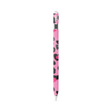 Glossy Glitter Compatible with Apple Pencil (USB-C) - Pink Leopard - Premium 3M Vinyl Protective Wrap Decal Cover - Easy to Apply | Crafted in The USA