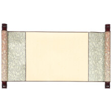 Blanke Kalligraphie-Rolle, Antik-Stil, Doppel-Achse, Chinesisch