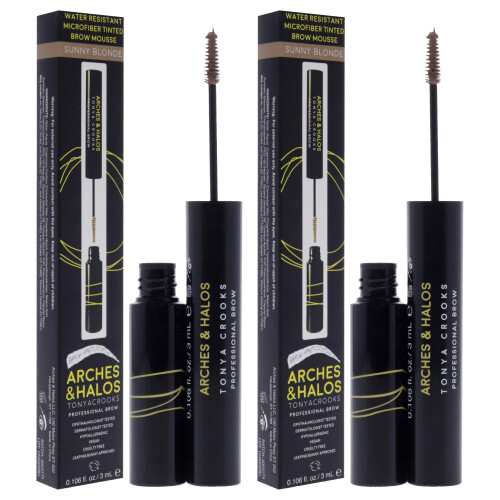 Arches & Halos Microfiber Tinted Brow Mousse - Sunny Blonde, 2 Stück 2