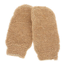 2Stk. Duschhandschuhe Aus Jute, Peeling-Handschuh Für Körperpflege