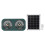 20W Solar Panel Exhaust Fan 22x19cm Green 2000mAh 2