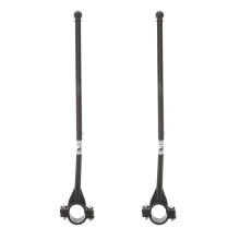 2Stk Fahrradlenker Flaggenhalter ABS Glasfaser Schwarz Robust Für Auto