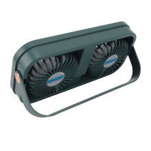 Dual Exhaust Solar Fan 20W 5V Portable
