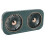 20W Solar Panel Exhaust Fan 22x19cm Green 2000mAh 15