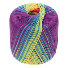 1 Rolle Color-Segment Baumwollgarn 133m Zum Häkeln Stricken Accessoires