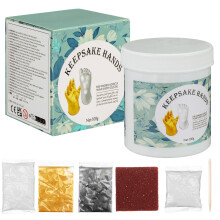 1 set baby-handabdruck-set, gießset für hand- und essensabdruck