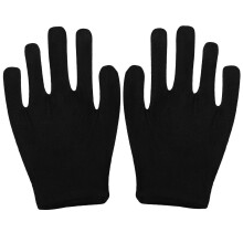 12Pairs Black Moisturizing Cotton Gloves for Dry Hands Jewelry Use