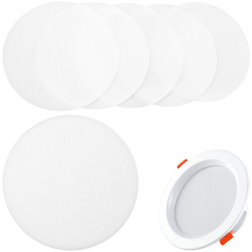 Led Downlight Lampshade White Diffuser Light Shades 6pcs