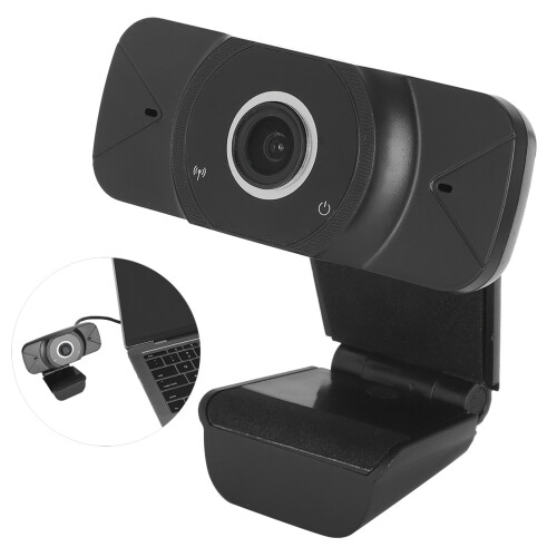 Κάμερα web plug and play με μικρόφωνο, κάμερα streaming Full HD1080P, αυτόματη διόρθωση χαμηλού 2