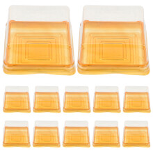 1Set Moon Cake Box Goud Voor Opslag Inclusief Doorzichtige Deksel
